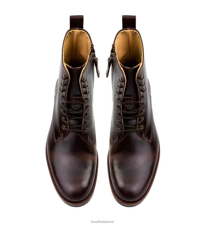 Bared Footwear hombres argón bota de cuero caoba 4Z00411