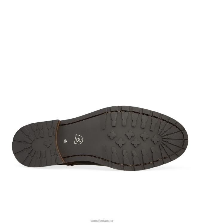 Bared Footwear hombres argón bota de cuero caoba 4Z00411