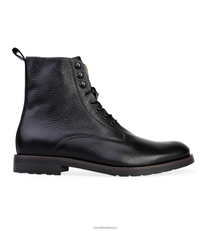 Bared Footwear hombres argón botas negras de piel granulada 4Z00412