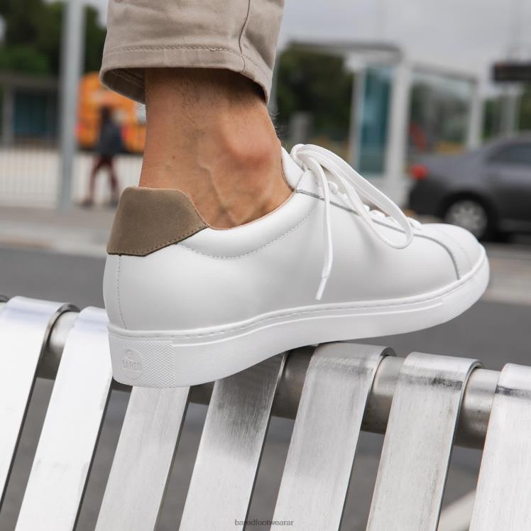 Bared Footwear hombres azufre zapatillas blancas y topo 4Z00460