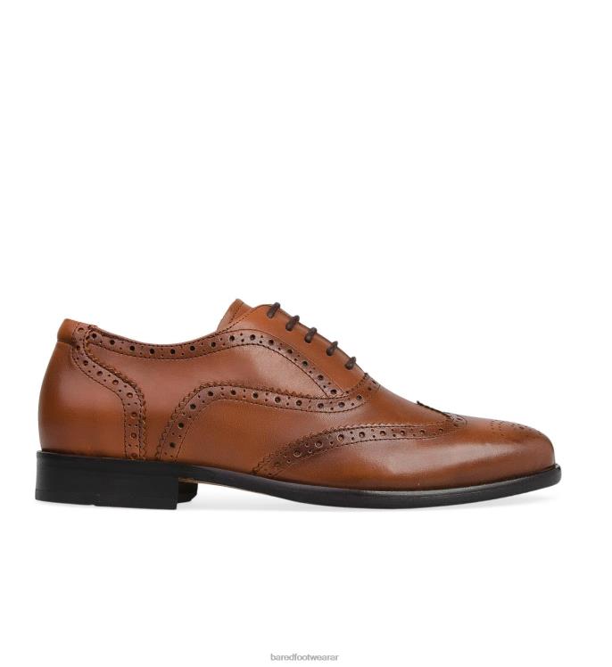 Bared Footwear hombres bario cordones de cuero tostado 4Z00415
