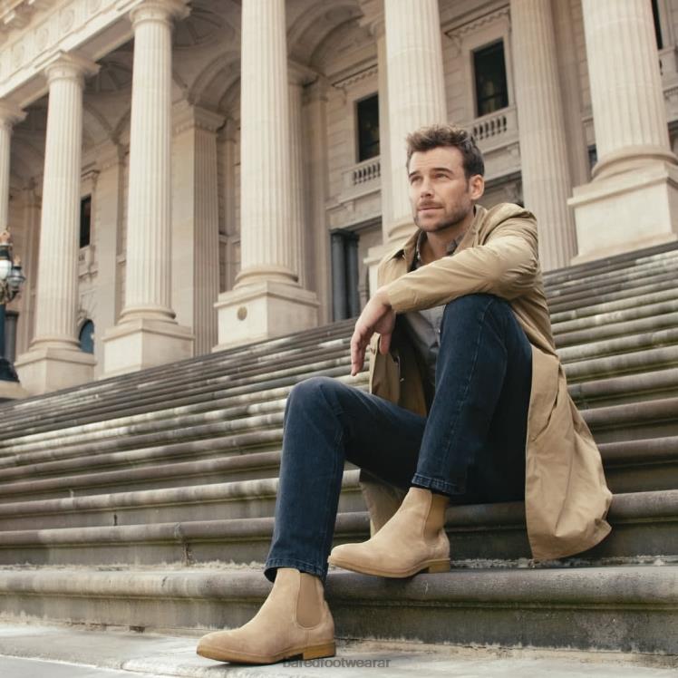 Bared Footwear hombres bismuto botas de ante color arena 4Z00467