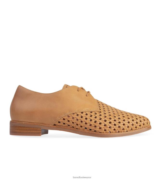 Bared Footwear hombres cacatúa zapatos planos con cordones de color canela claro 4Z004202