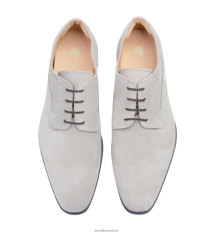 Bared Footwear hombres carbón cordones de gamuza gris 4Z00468
