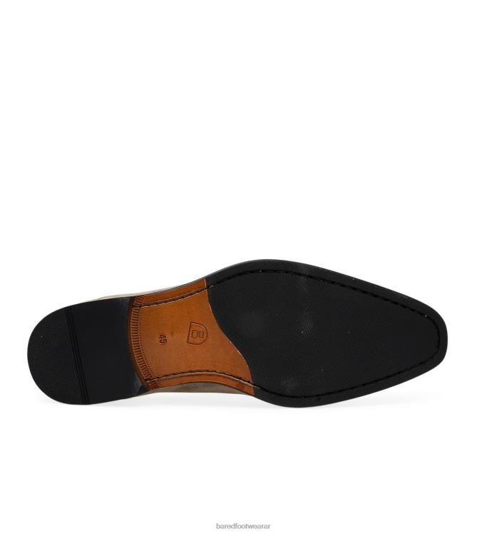 Bared Footwear hombres carbón cordones de gamuza gris 4Z00468