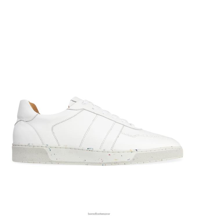 Bared Footwear hombres cesio zapatillas de deporte de cuero blanco 4Z00422