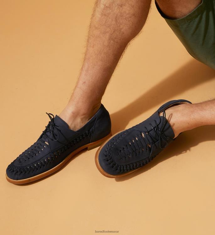 Bared Footwear hombres curio náuticos de nubuck azul marino 4Z00429