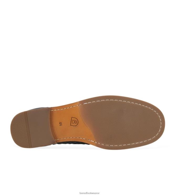 Bared Footwear hombres curio náuticos de piel azul marino 4Z00428