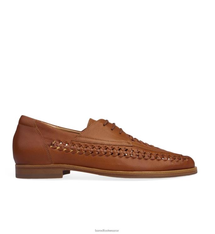 Bared Footwear hombres curio zapatos náuticos de cuero tostado bruñido 4Z00427