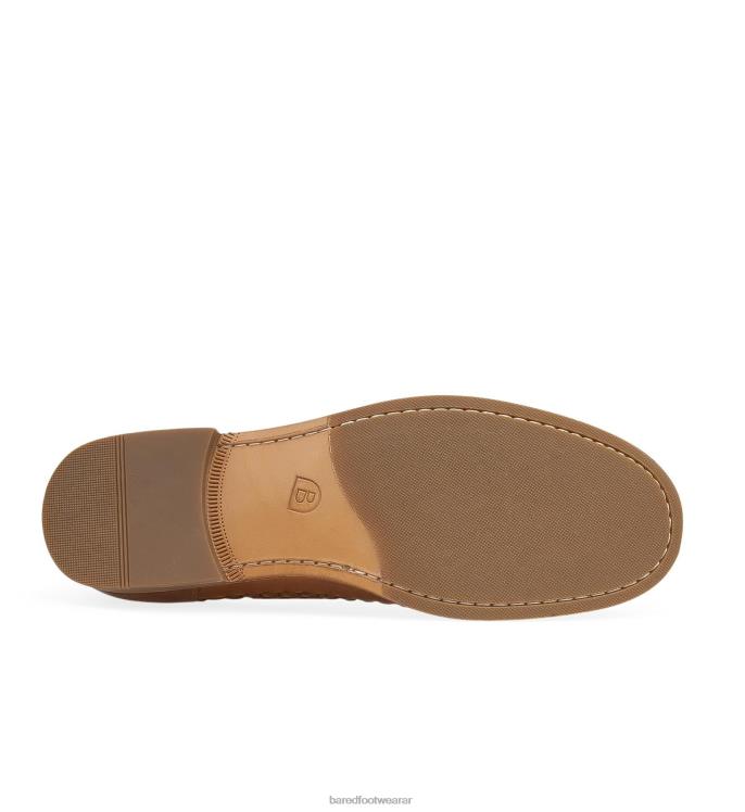 Bared Footwear hombres curio zapatos náuticos de cuero tostado bruñido 4Z00427