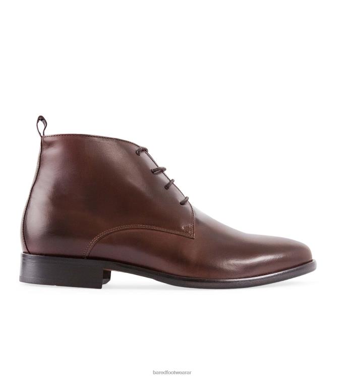Bared Footwear hombres dubnio botas de cuero color chocolate 4Z00433