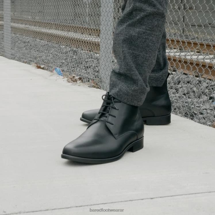 Bared Footwear hombres dubnio botas de cuero negro 4Z00434