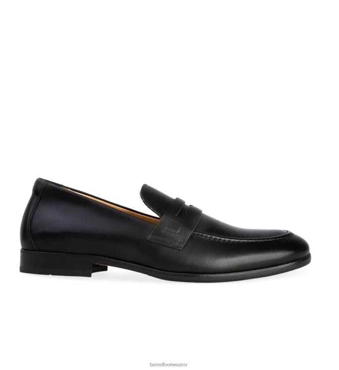 Bared Footwear hombres electro 2 mocasines de cuero negro 4Z00452