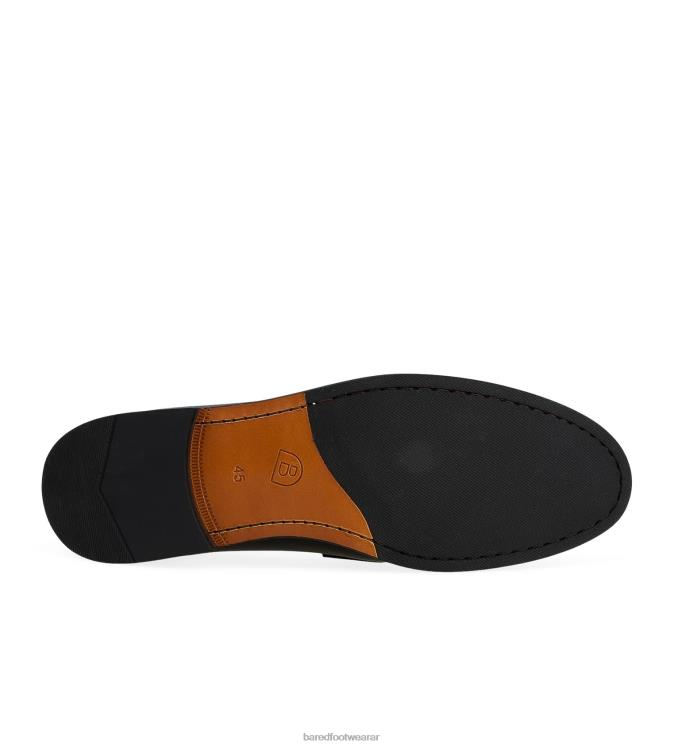 Bared Footwear hombres electro 2 mocasines de cuero negro 4Z00452