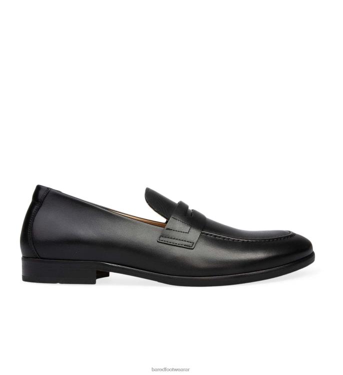 Bared Footwear hombres electro mocasines de cuero negro 4Z00462