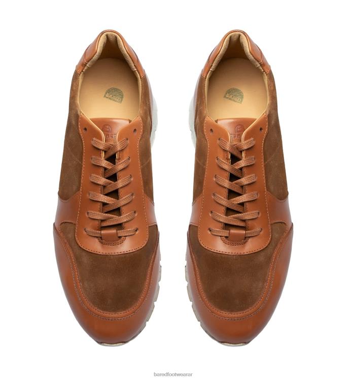 Bared Footwear hombres erbio zapatillas de cuero tostado 4Z00443