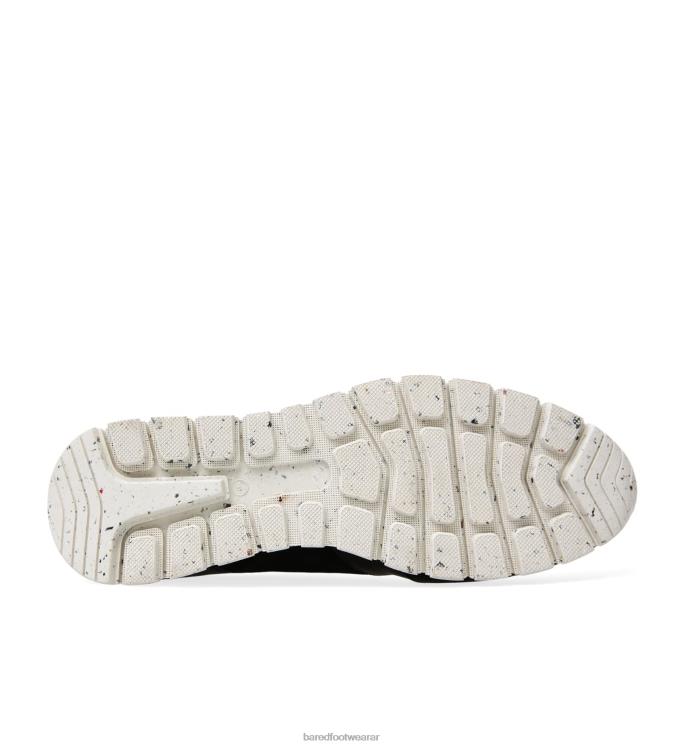 Bared Footwear hombres erbio zapatillas de deporte de cuero negro 4Z00445