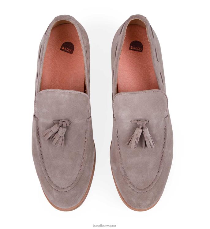 Bared Footwear hombres escandio 2 mocasines de ante con setas 4Z00465