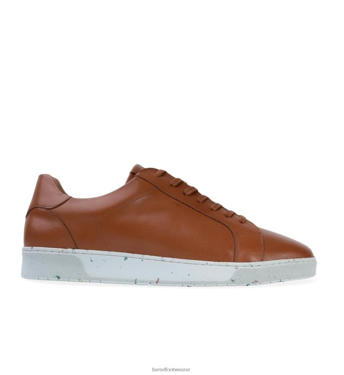 Bared Footwear hombres estroncio zapatillas de piel color coñac 4Z00423