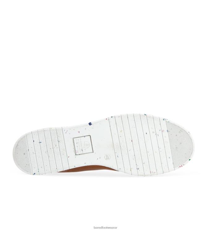 Bared Footwear hombres estroncio zapatillas de piel color coñac 4Z00423