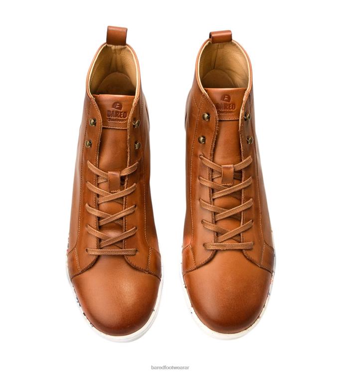 Bared Footwear hombres fermio zapatillas de cuero tostado 4Z0046
