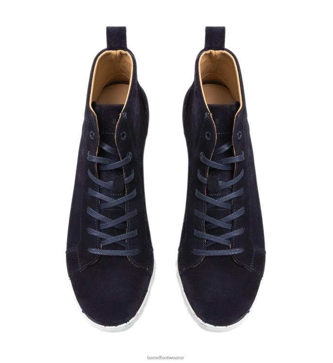 Bared Footwear hombres fermio zapatillas de nubuck azul marino 4Z0047
