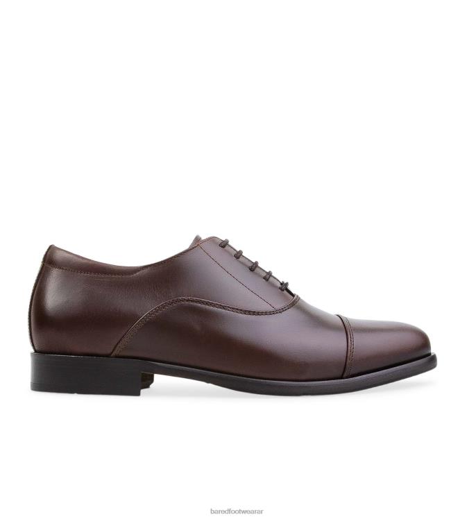 Bared Footwear hombres francio cordones de cuero chocolate 4Z00450