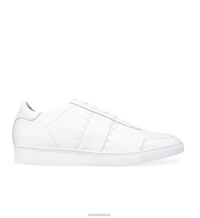 Bared Footwear hombres magnox zapatillas de deporte de cuero blanco 4Z00457