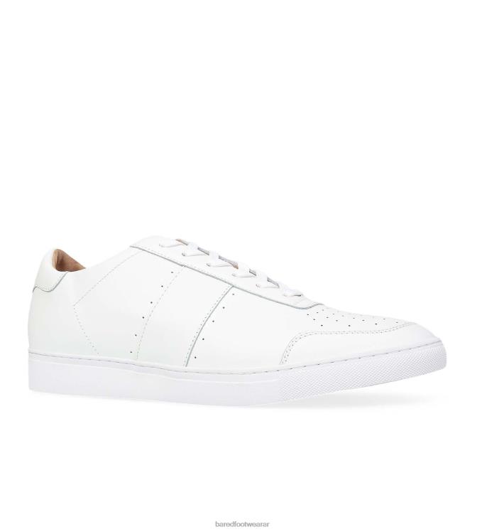 Bared Footwear hombres magnox zapatillas de deporte de cuero blanco 4Z00457