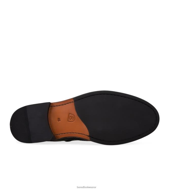 Bared Footwear hombres manganeso 2 botas de cuero negro 4Z0041