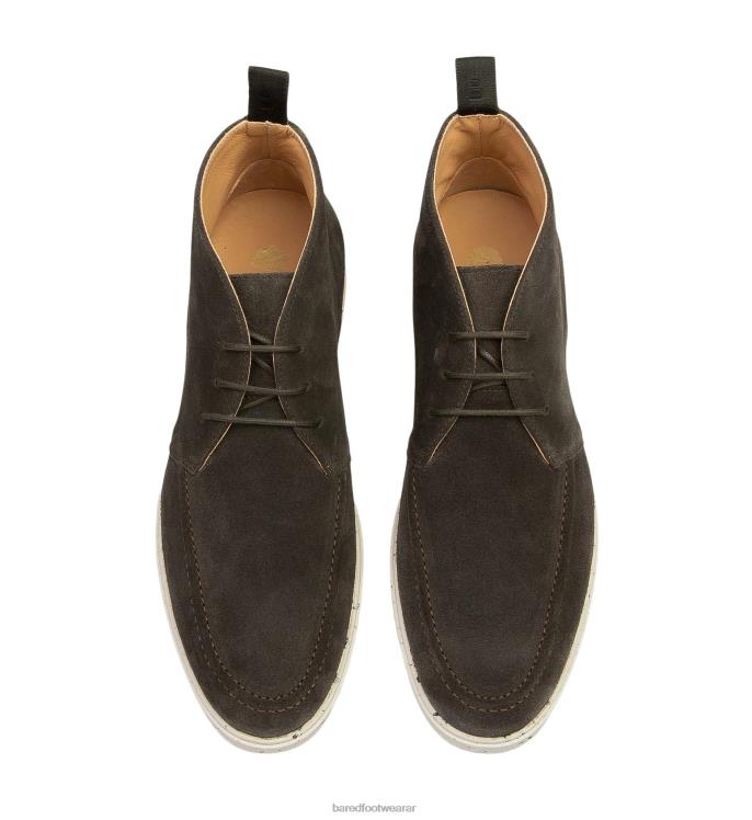 Bared Footwear hombres nicromo botas de ante color carbón 4Z00464