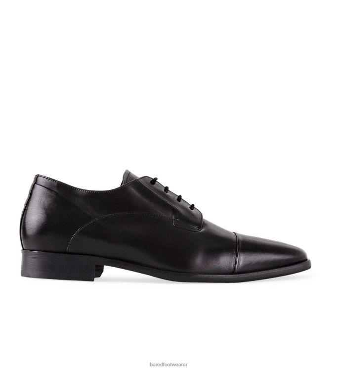 Bared Footwear hombres osmio cordones de cuero negro 4Z00416