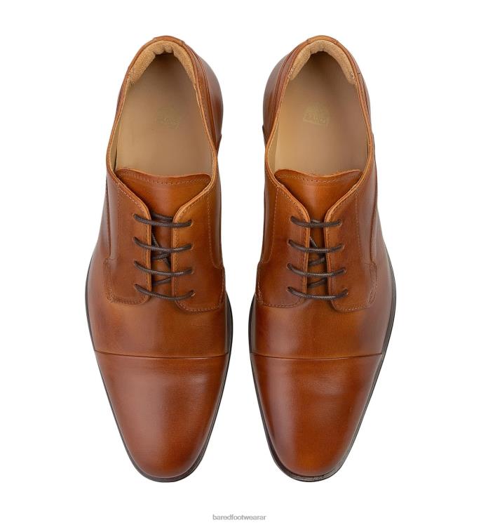 Bared Footwear hombres osmio cordones de cuero tostado 4Z00413