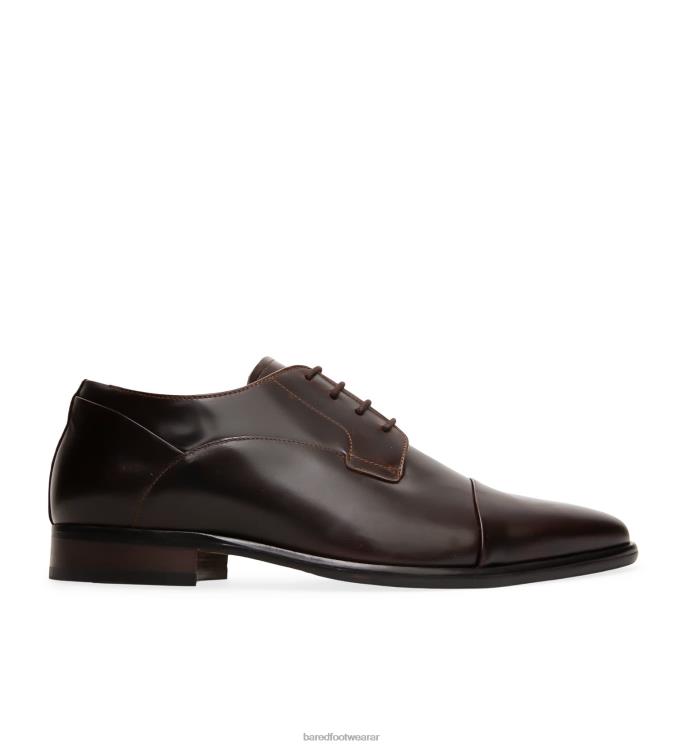 Bared Footwear hombres osmio zapatos con cordones de cuero caoba 4Z00414
