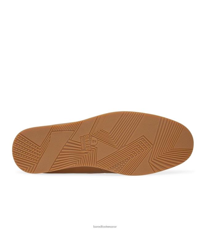 Bared Footwear hombres polonio zapatos náuticos de cuero tostado 4Z00440