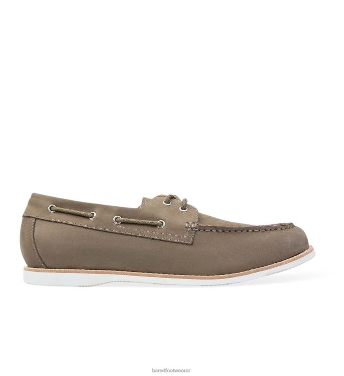 Bared Footwear hombres polonio zapatos náuticos de nubuck color carbón 4Z00441