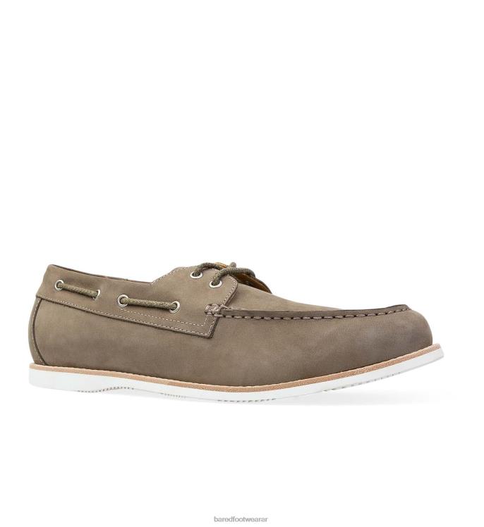 Bared Footwear hombres polonio zapatos náuticos de nubuck color carbón 4Z00441