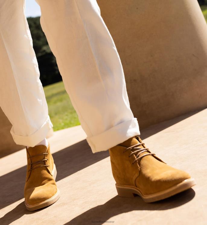 Bared Footwear hombres radón cordones de gamuza marrón 4Z0048