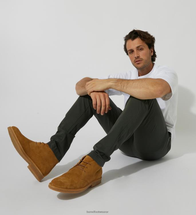 Bared Footwear hombres radón cordones de gamuza marrón 4Z0048