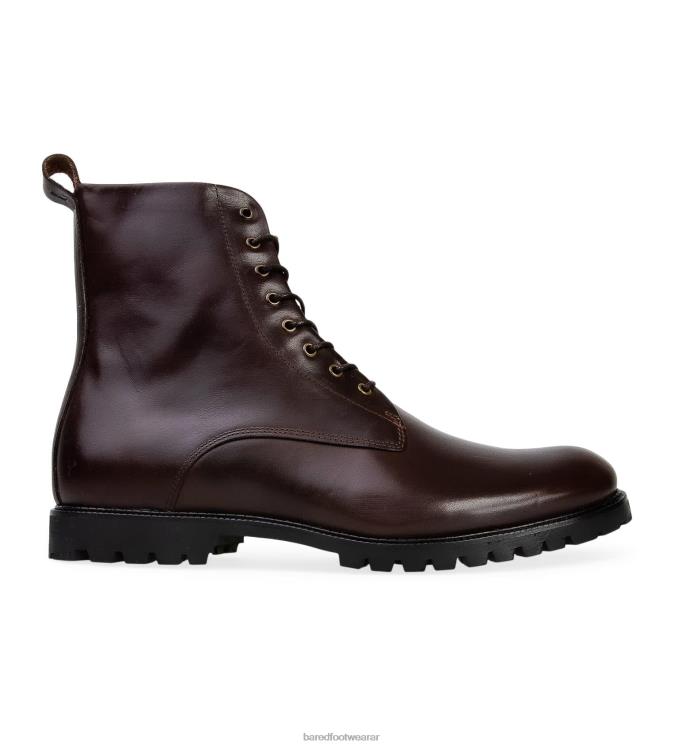 Bared Footwear hombres selenio 2 botas de cuero color chocolate 4Z0044