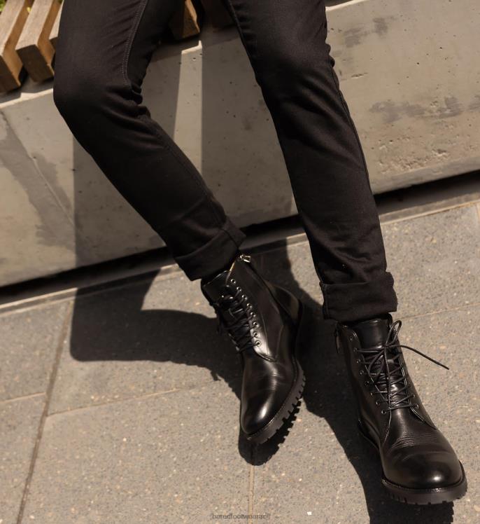 Bared Footwear hombres selenio 2 botas de cuero negro 4Z00410