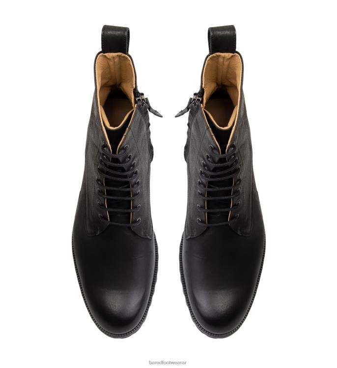Bared Footwear hombres selenio 2 botas negras de cuero encerado 4Z0043