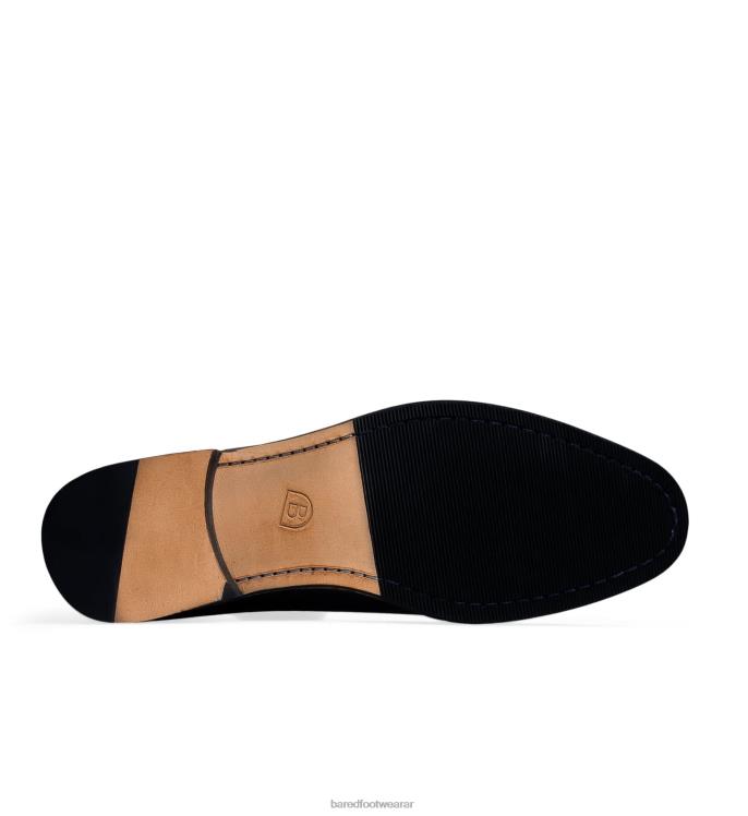 Bared Footwear hombres talio botas de cuero negro 4Z00432
