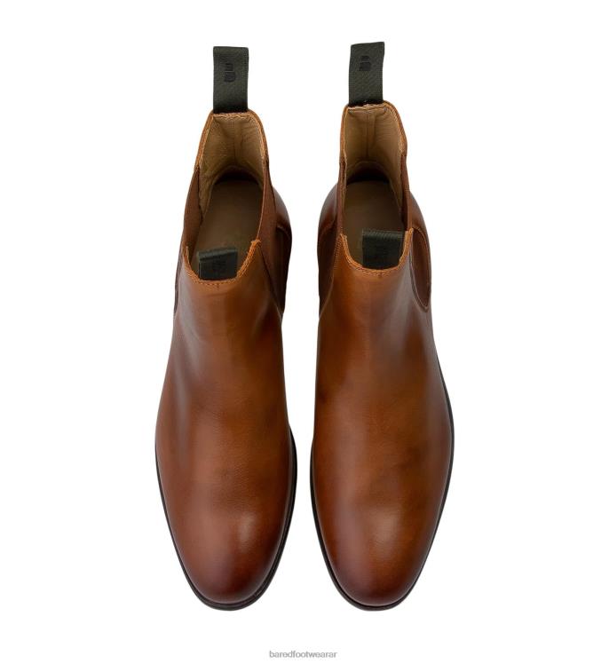 Bared Footwear hombres talio botas de cuero tostado 4Z00431