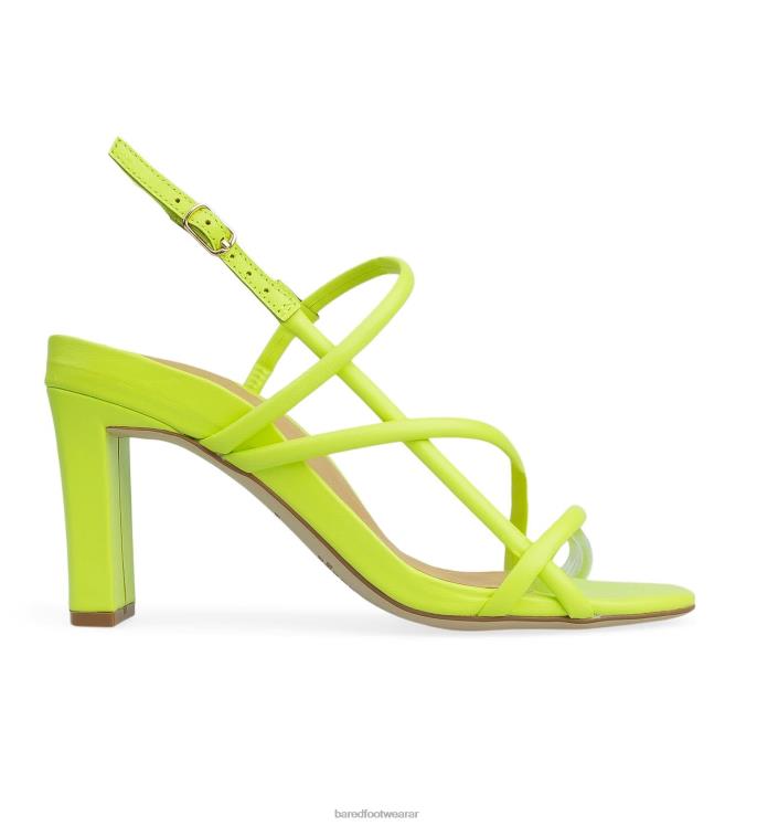 Bared Footwear mujer aguijón tacones altos de cuero chartreuse 4Z004107
