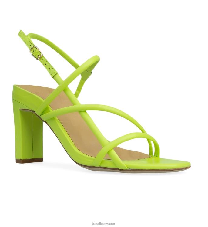Bared Footwear mujer aguijón tacones altos de cuero chartreuse 4Z004107