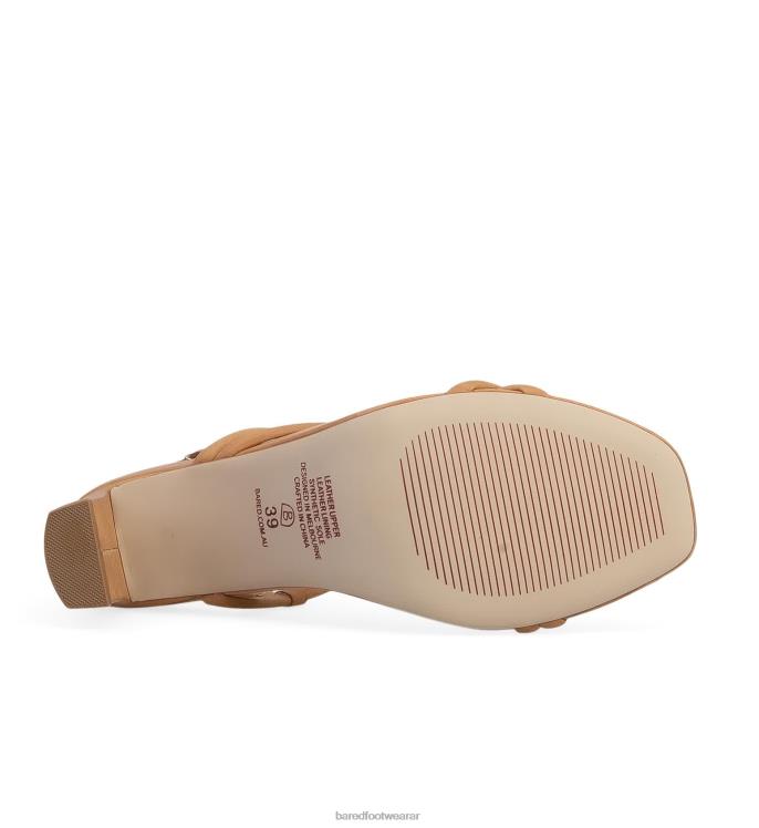 Bared Footwear mujer aguijón tacones altos de cuero tostado 4Z004105