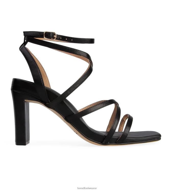 Bared Footwear mujer akalat tacones altos de cuero negro 4Z004183