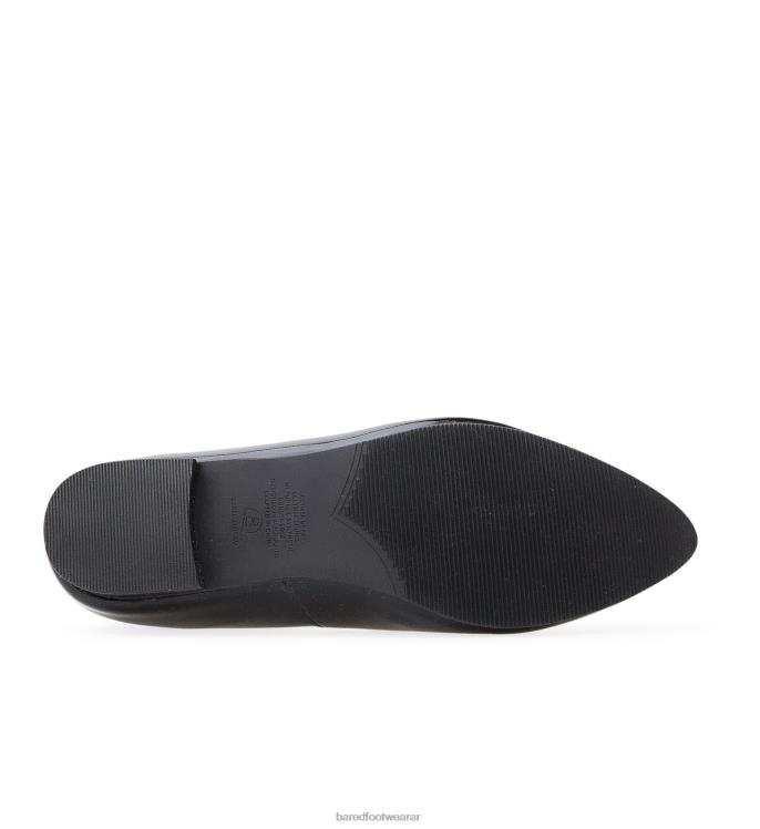 Bared Footwear mujer avefría ii bailarinas de charol negro con suela negra 4Z004296