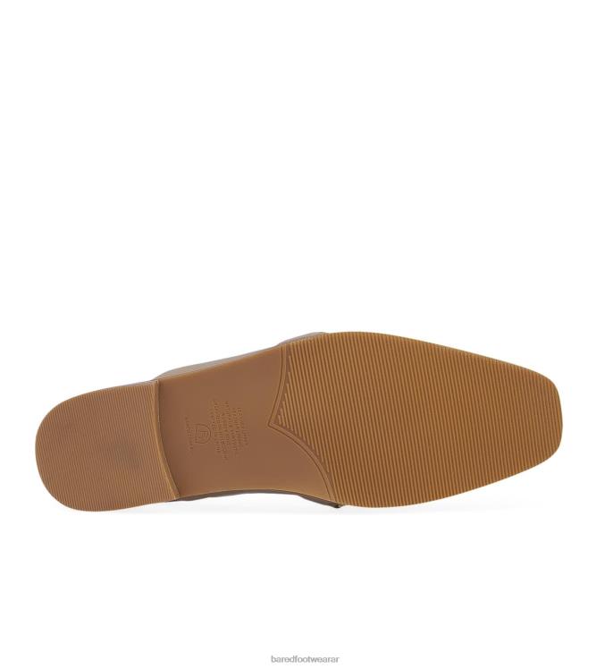 Bared Footwear mujer baza bailarinas de piel con leche y cadena 4Z00473